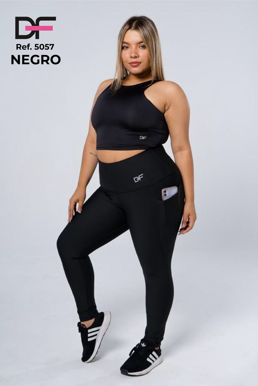 Leggins con bolsillo talla plus