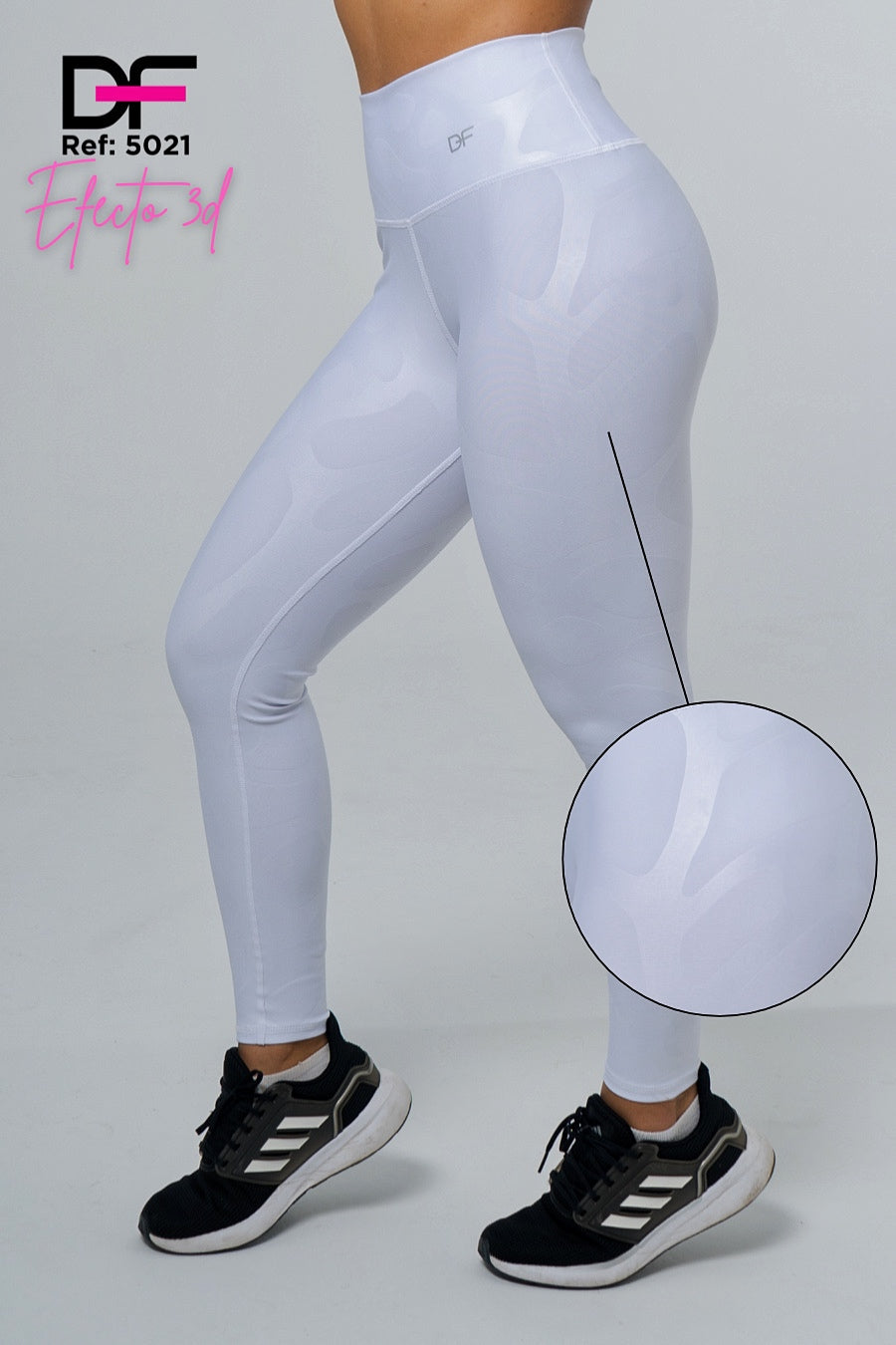 Leggins 3D blanco
