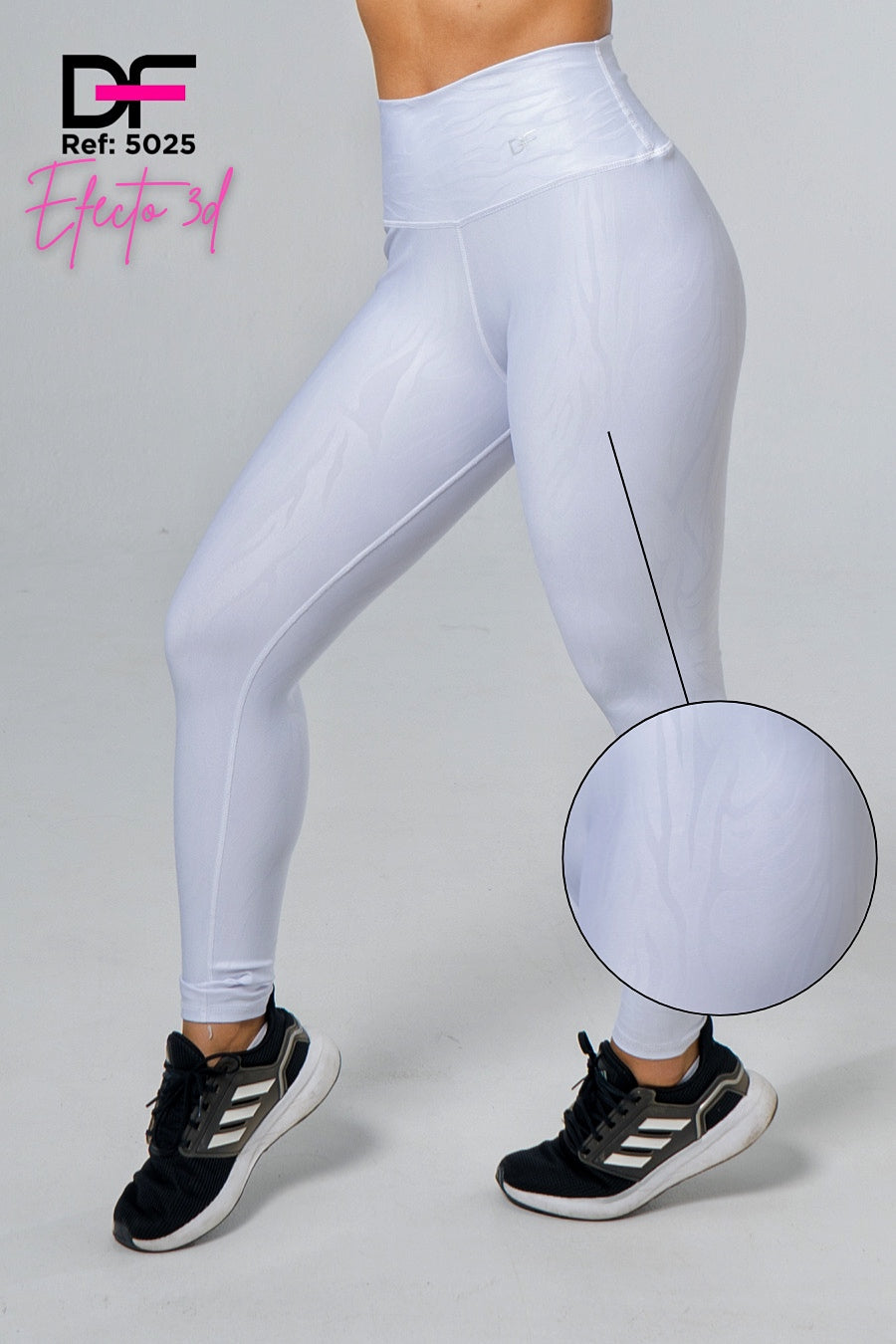 Leggins 3D blanco
