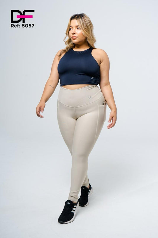 Leggins con bolsillo talla plus