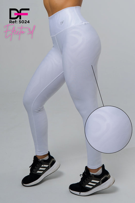 Leggins 3D blanco