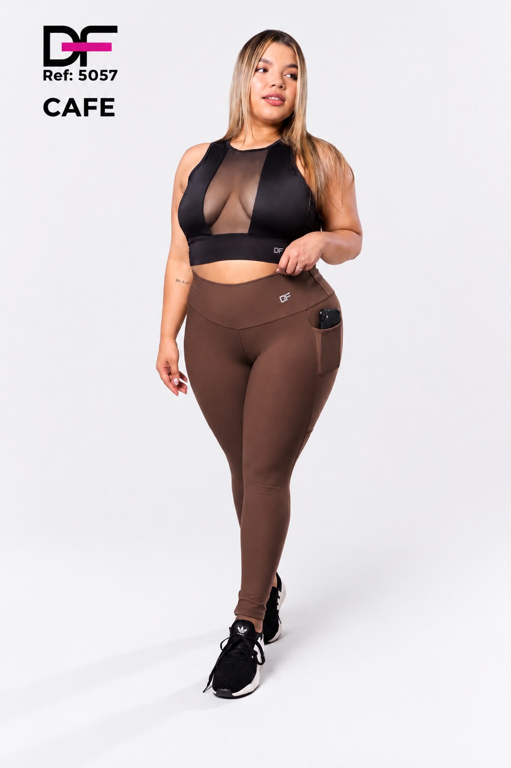 Leggins con bolsillo talla plus