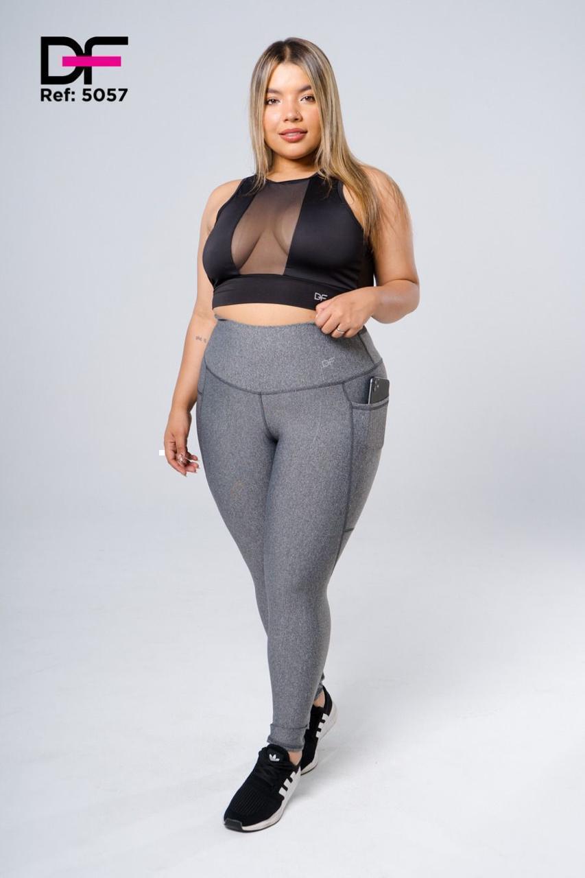Leggins con bolsillo talla plus
