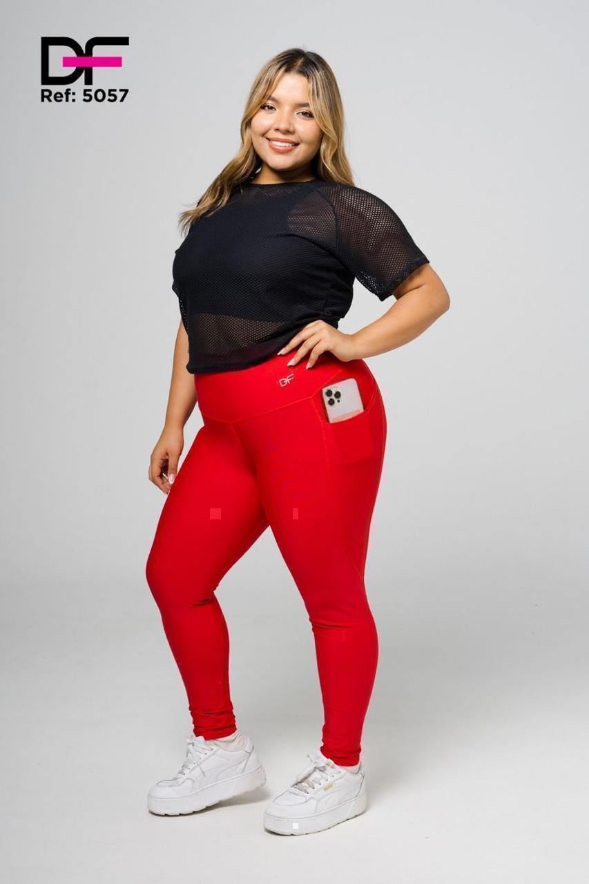 Leggins con bolsillo talla plus