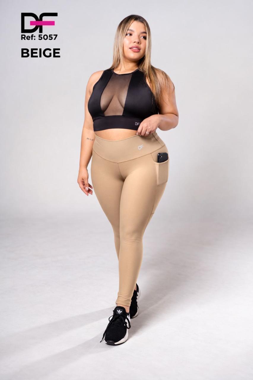 Leggins con bolsillo talla plus